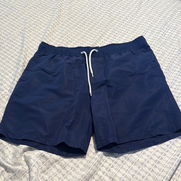 Men's Blue Swim Shorts - Picture 1 of 3